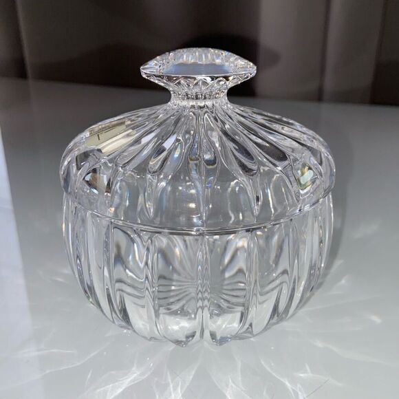 Mikasa Park Lane Crystal Condiment Jar with Lid - Picture 6 of 8